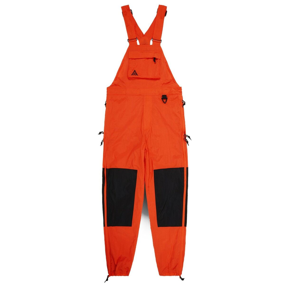 NIKE ACG NEW MEN'S WOVEN OVERALLS NYLON BIBS HABANERO RED