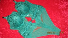 ANN SUMMERS UNDERWIRED/PADDED GREEN BODY SIZE 18 B-C NWT  'THE ICON'