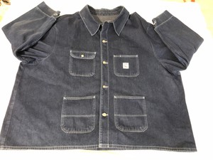 Rare Vintage Pointer Denim Barn Chore Coat Jacket Usa Made Mens