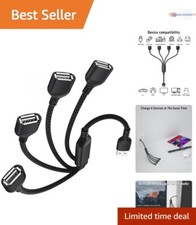 USB Splitter 4 Out USB-A Extension Cord Multi Port for PC Laptop TV MacBook
