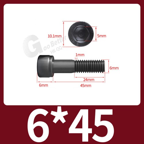M2 M3 M4 - M12 High Tensile 12.9 Cap Head Allen Bolts Self Colour Socket Screws - Picture 89 of 232