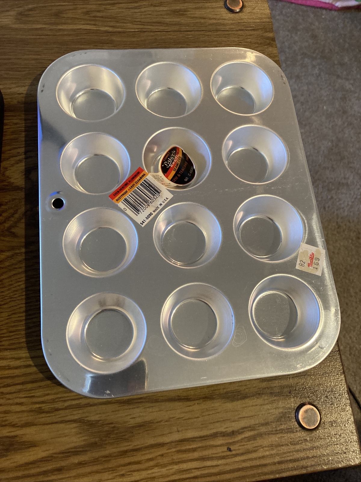 Vintage Bakers Touch Mini Muffin Tin Pan 12 slot 10