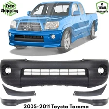 Front Bumper Cover Fascia & Grille Assembly Kit For 2005-2011 Toyota Tacoma