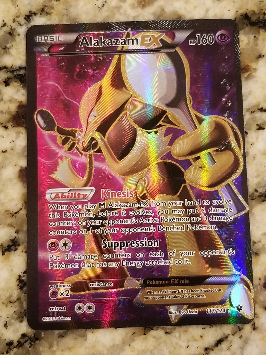 Pokemon Alakazam-EX 117/124 Full Art Ultra Rare