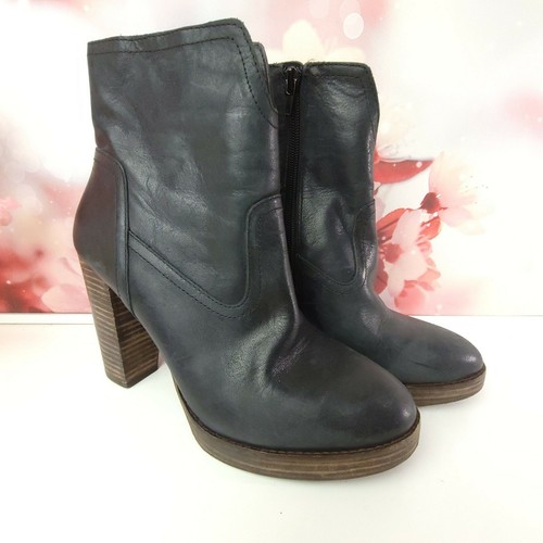 Lucky Brand Queys Black Leather Zip 