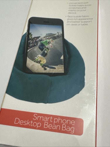 RadioShack Smart Phone Desktop Bean Bag - Teal - Photo 5 sur 6