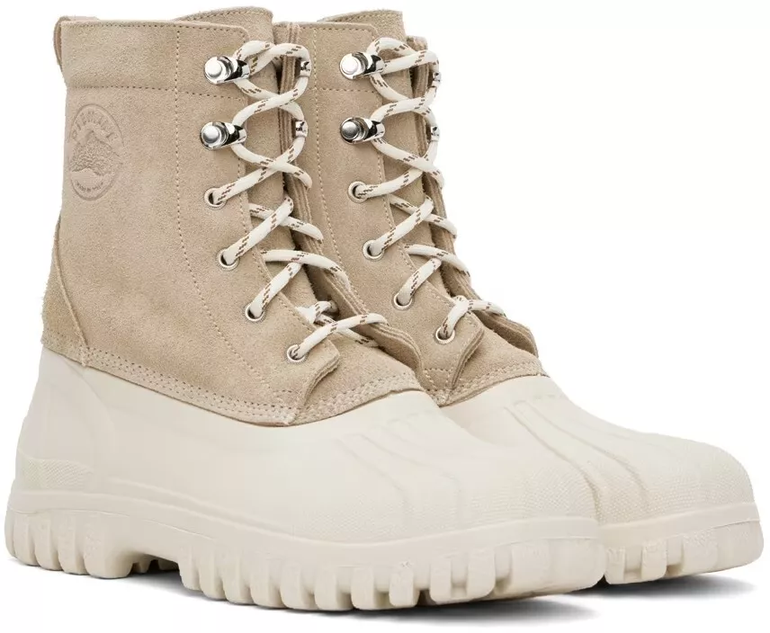Diemme Anatra Sand Suede Duck Snow Boots Italy Size 45 EU 12 US Brand New