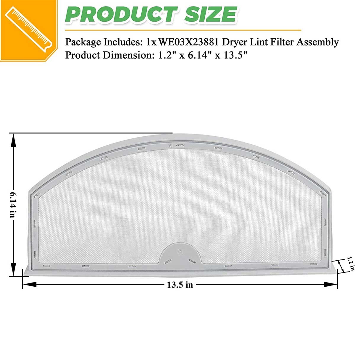 WE03X23881 Dryer Lint Filter Assembly Replacement For GE Dryer