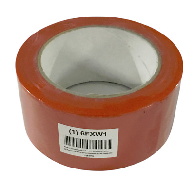 Industrial Vinyl Floor/Equipment Marking Safety Tape, 2''x108', Solid Red, 5 mil
