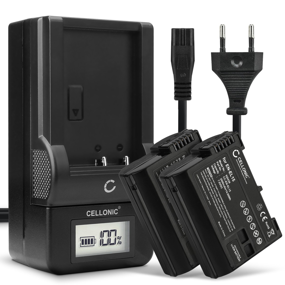 2x EN-EL1 NP-800 Battery Charger Set for Konica Minolta DiMAGE