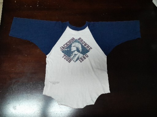 Jackson Browne Hawaiian Tour 2005 Tシャツ Vintage Jackson Browne Holdout Tour 80 Concert TShirt Jersey