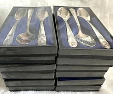 Vtg WM Rogers MGG CO IS Presidential Teaspoons Collectible Silver Plated 36 Pcs