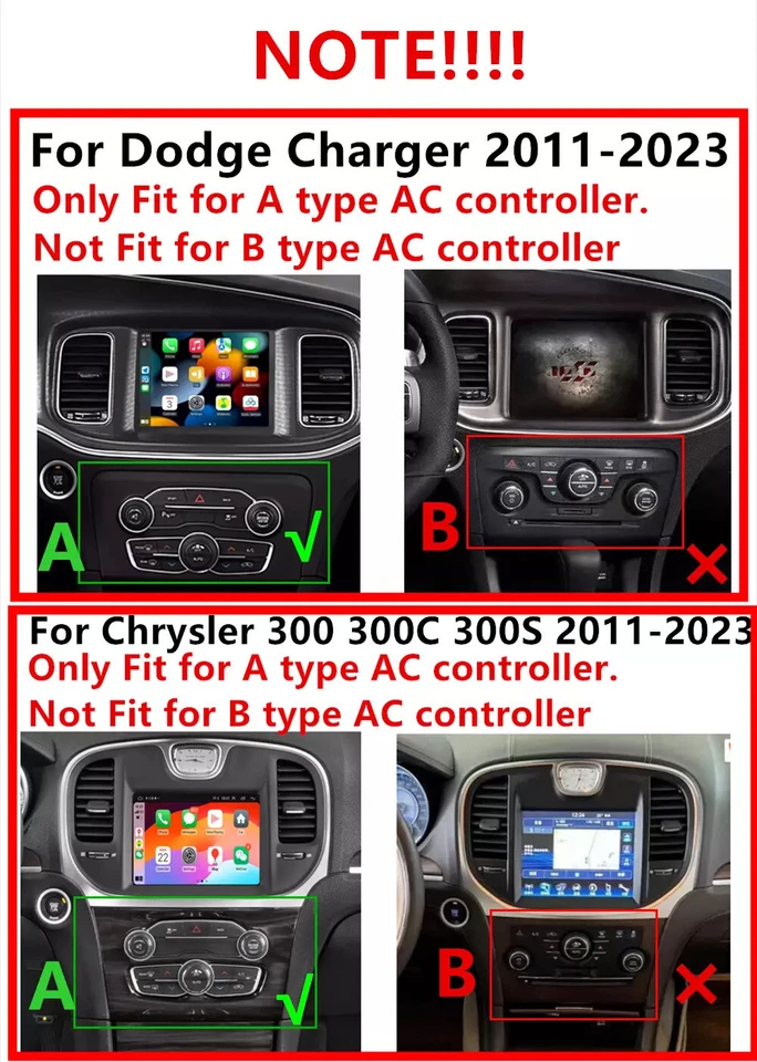 8.4''Car Stereo Radio Android Navigation For Dodge Challenger 15-23 Charger11-23 - Image 2 of 4