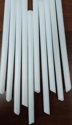 SUMTASA PLA SHARP END STRAW12X 240mm,1000PCS Biodegradable, Individually Wrapped