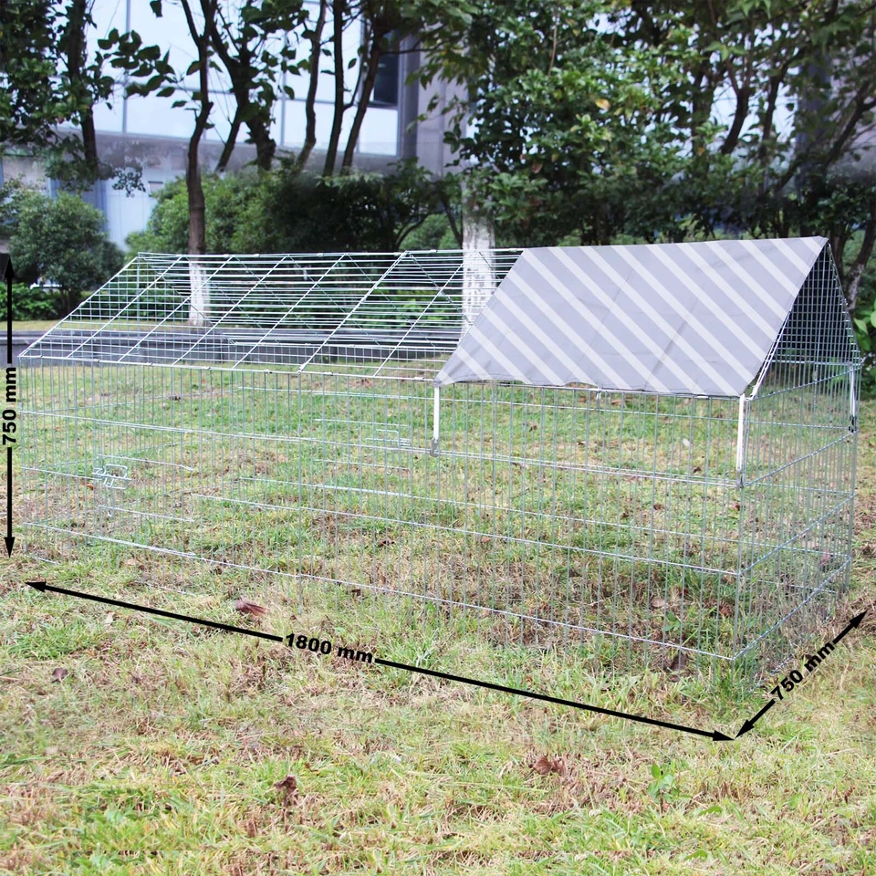 Enclos Lapin Parc ouvert Cage à lapin Lièvre Clapier Activité extérieure - Photo 2/3