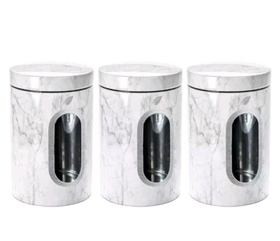 Kitchen Canisters Food Storage - Modern Kitchen Decoration  Set of 3