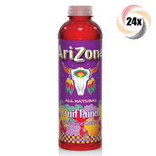 24x Butelki Arizona Natural Fruit Punch Oryginalna mieszanka Sok Witamina C | 20oz