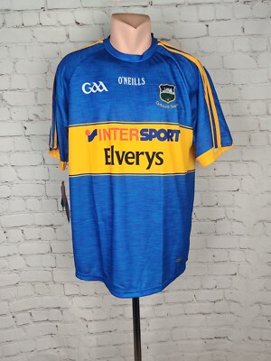 Shirt HURLING Tipperary GAA Tiobraid Arann GAELIC O'NEILLS Home Jersey  Ireland L