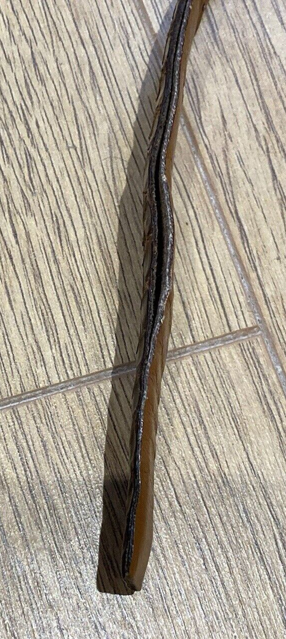 Pierre Cardin Vintage Brown Snakeskin Leather Belt, 32" Waist, needs gluing! 8