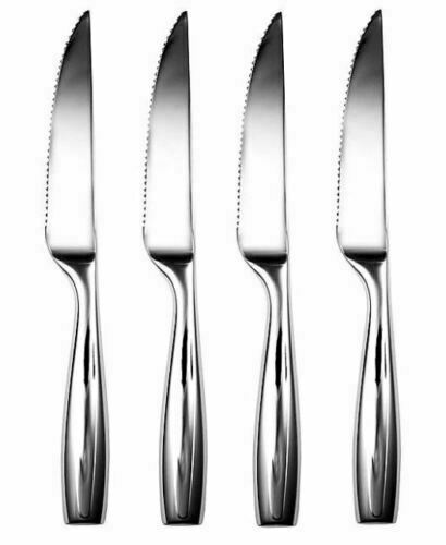 Gourmet Settings Exotique Platinum 18/10 Stainless Steel  6 Gourmet Settings Exotique Platinum Spreader Knives NWT display picture 1