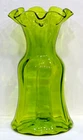 HUGE! 15" Vintage BLENKO ART GLASS Mid-Century Modern RUFFLED VASE Retro Mod mcm