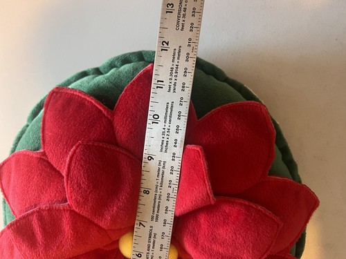 Weihnachtsstern Weihnachtsdeko Überwurf KISSEN rund 3D - Bild 7 von 8