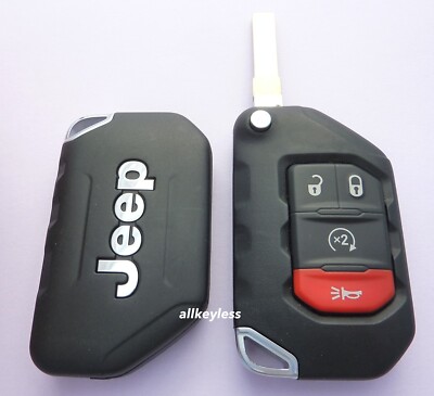 NEW OEM 2018-2025 JEEP WRANGLER flip keyless entry remote key fob w/remote start
