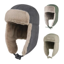 Winter Warm Hat Russian Ushanka Hat Aviator Cap Hunting Hat with Earflaps Unisex