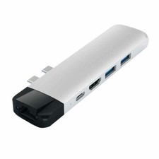 SATECHI Type-C Pro Hub v2 with Ethernet 4K HDMI Silver 99.99