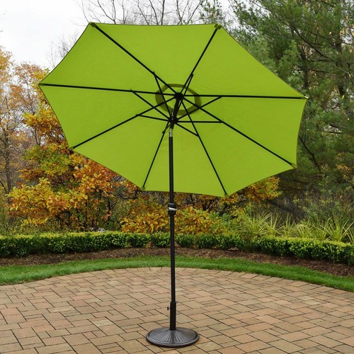 living accents patio umbrella Red 9 ft. Brick Market – Hi-Pro Ace Supercentre durable polyester fabric Living Accents 9 ft. Tiltable