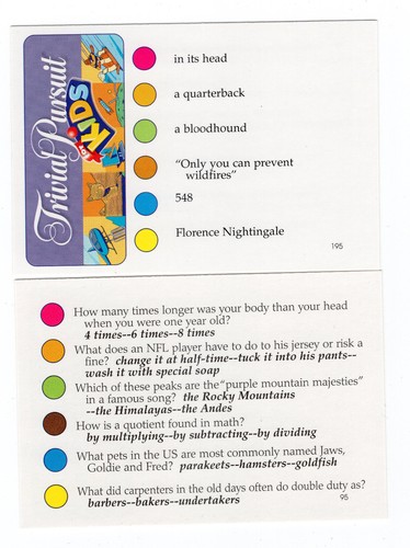 100 Trivial Pursuit Cards - You pick the edition! Genus and more! - Picture 28 of 67