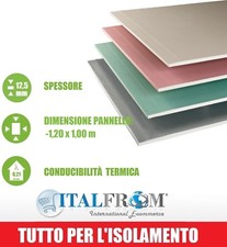 5 Pannelli in Cartongesso Standard - 100x120cm - 12,5mm Controsoffitto Italfrom