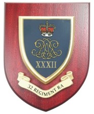 32 Regiment Royal Artillery Wall Plaque Mess Shield