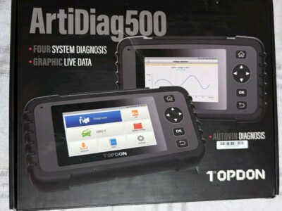 Topdon Obd2 Code Reader Scanner Artidiag 500-wifi Touch Engine Abs Srs Diagnosis