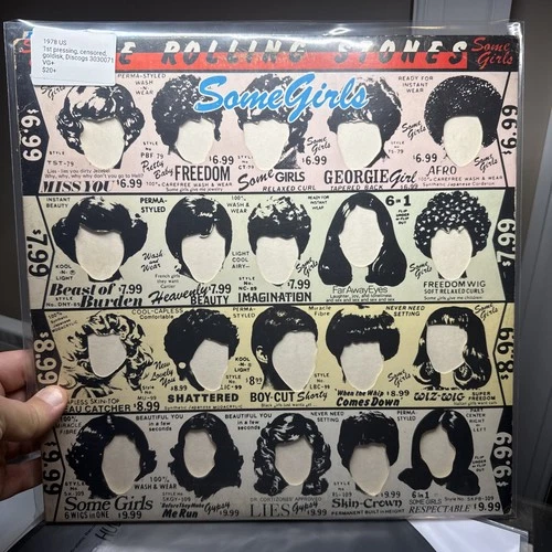 THE ROLLING STONES - SOME GIRLS - 1ST U.S. PRESSING VINYL LP COC 39108 VG+/VG+