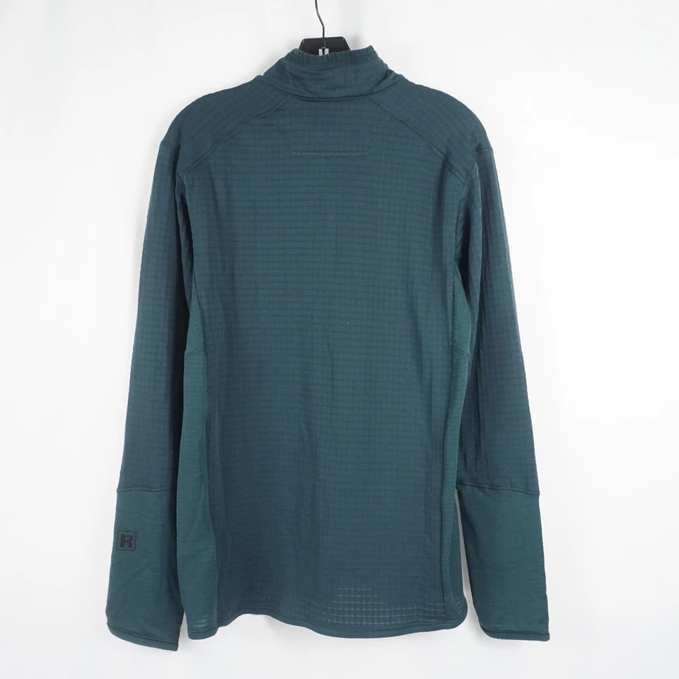 Pullover polar Patagonia R1 media cremallera en verde cascada - talla grande (40101) Foto 2 de 4