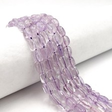 Natural Light Amethyst Smooth Rectangle Cube Beads Approx. 7x9mm 15.5" Strand