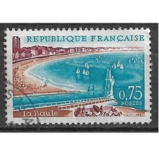 Timbre Oblitéré YT 1502 La BAULE site touristique 1966