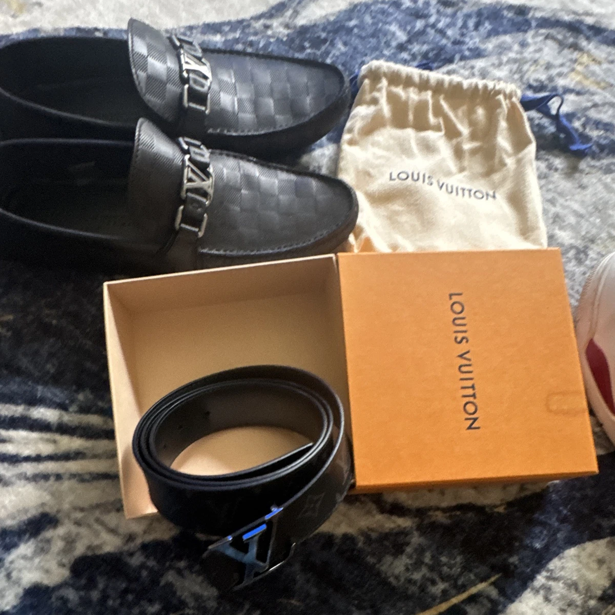 Louis Vuitton Black Belts for Men for sale | eBay