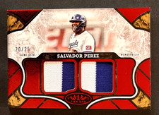 2025 Topps Tier One, Dual Relics Patch, Salvador Perez, Royals, Red Foil #20/25