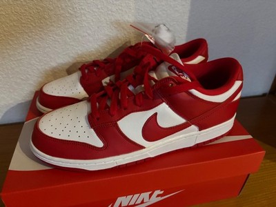 Nike Dunk Low Größe 44,5 White University Red CU1727-100