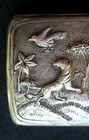 c1890 Anglo-Indian 'Lucknow' Cigarette Case Order Of The Eastern Star-Freemasons — photo 3