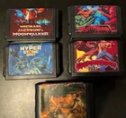 Sega Genesis LOT of 5 SplatterHouse 2-3, MJ Moonwalker, TNMT Cart. Only UNTESTED