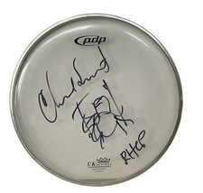 Chad Smith Red Hot Chili Peppers Signed RHCP Sketch 10” Drumhead Proof JSA COA