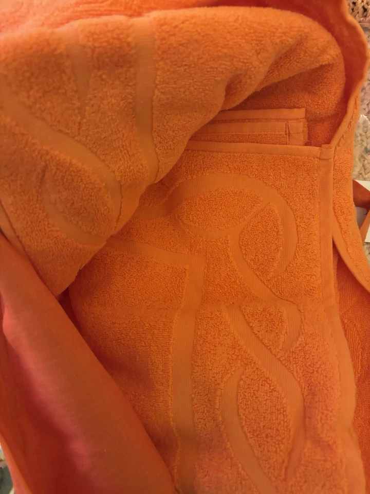 Пляжное полотенце PRATESI Treccia - оранжевое - Изображение 3 из 4