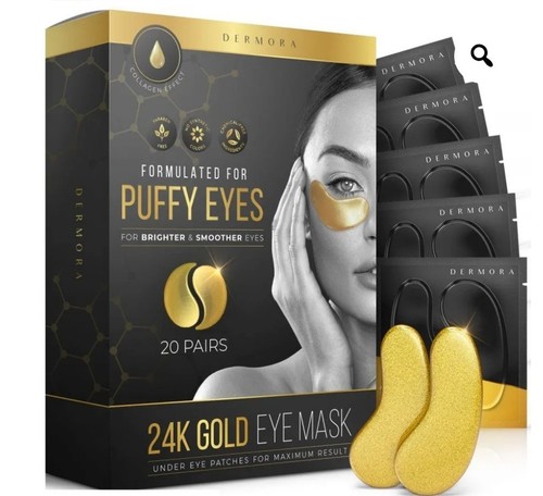 Masque Contour des yeux. Patch 24K Gold. Lot de 5 paires / Pièce - Foto 2 di 2