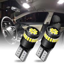 2Pcs LED T10 194 168 W5W Canbus White Dome License Map Trunk Light Bulb 6000K US