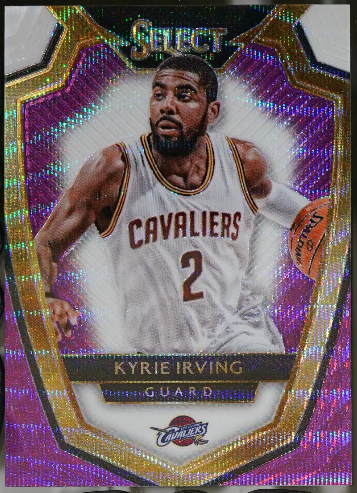 2014-15 Panini Select - Prizms Purple and White Basketball Kyrie Irving #125 NM