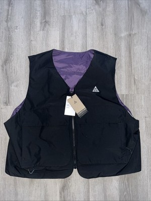 Nike ACG Skull Peak PrimaLoft Reversible Vest Black/Raisin Size 2XL FV8694-010