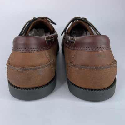 Chaps brown dock boat shoe preppy loafers men display picture 2